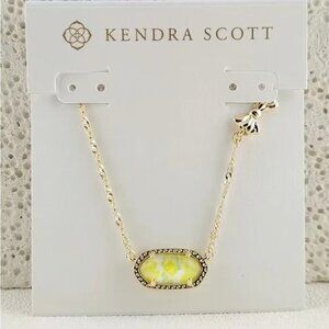 Kendra Scott LoveShackFancy Bow Gold Elisa Necklace